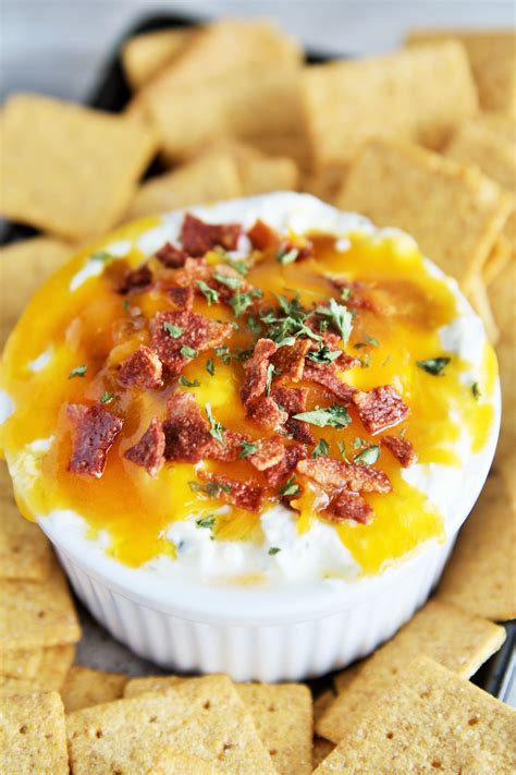 Warm Bacon Cheese Dip 3 The Tasty Bite