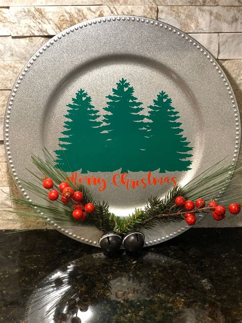 Christmas Charger Plate  Etsy