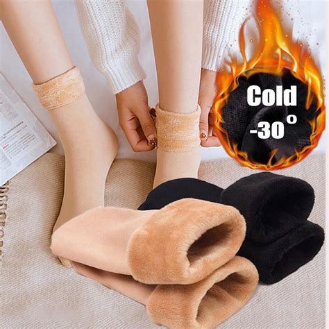 Buy Men Women Socks Winter Warm Snow Socks Thickened Socks Add Velvet