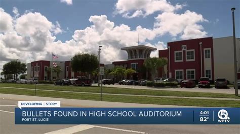 3 Bullets Found At Treasure Coast High School Officials Say
