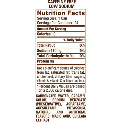 A W Root Beer Nutrition Facts Oz Bios Pics