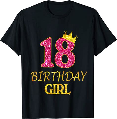 18th Birthday Girl Princess Shirt 18 Years Old 18th T T Shirt