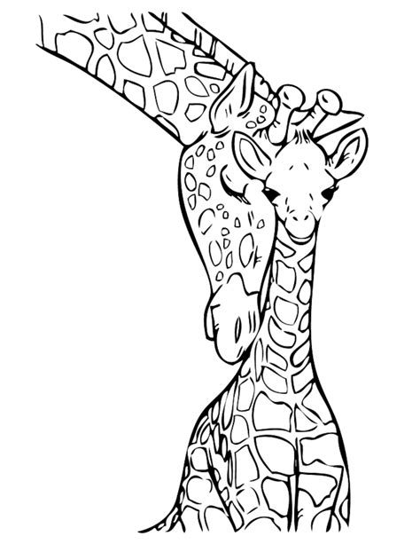 Coloring Pages Free Printble Giraffe Coloring Book For Toddler