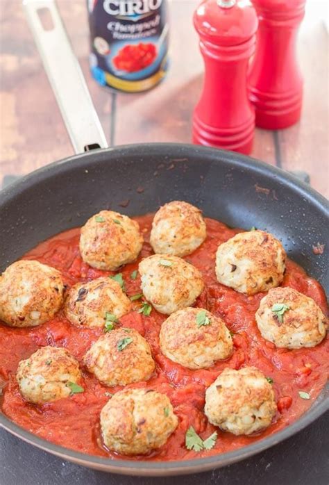 Baked Turkey Meatballs In Tomato And Chilli Sauce Recipe Turkey Meatballs Baked Turkey
