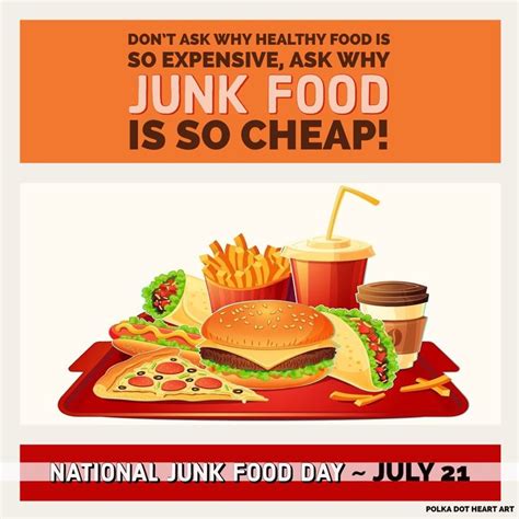 National Junk Food Day July 21 Dont Ask Why Healthy Food Is So
