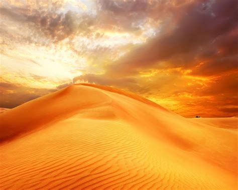 Sunrise Sand Landscape Clouds Nature Desert Sky Dune Hd Free