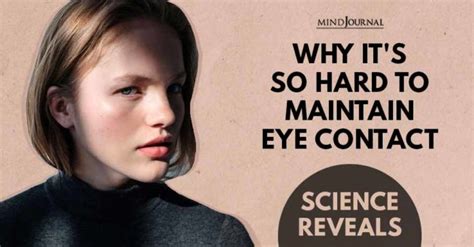 Science Reveals Why It S So Hard To Maintain Eye Contact