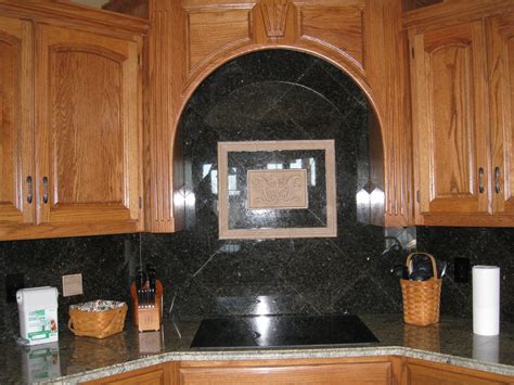 Content updated daily for kitchen tune up Granite tile layed on point with medallion backsplash ...