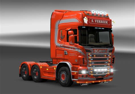 Ets Scania R S V Nr Verbeek Rot By Ryan Trucks Mod F R Eurotruck Simulator