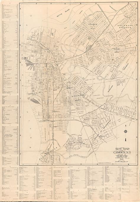 New Map Of Camden Nj 1926 Digital Collections Free Library