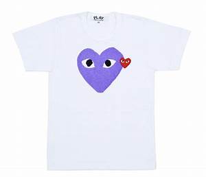 Purple Cdg Play T Shirt From Dover Street Market Shirts Comme Des