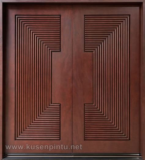 Pintu kayu satu ini memiliki tampilan yang simpel dan elegan. Desain Interior Kusen Pintu Modern Salur Kayu Jati | Kusen ...