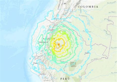 It has frontage on the caribbean and the pacific. Powerful M7.5 earthquake hits Ecuador near Peru border ...