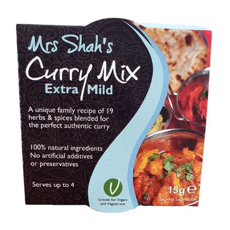 Extra Mild Curry Mix Mrs Shahs Spice Company