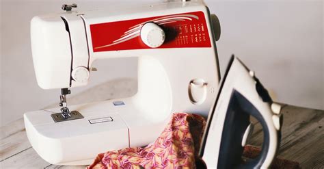 White Sewing Machine Clothes Iron And Scissors · Free Stock Photo