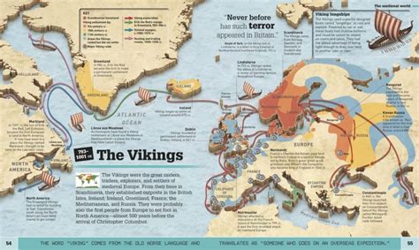 Map The Vikings 793 1001 Infographictv Number One Infographics