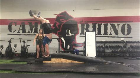 Crossfit Handstand Walk Obstacle Ramp And Stairs Completed Youtube