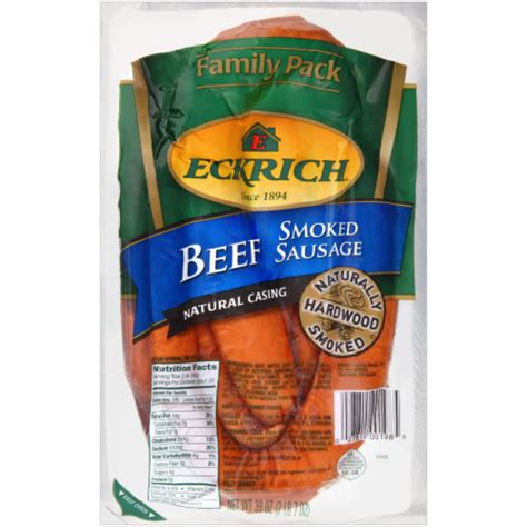 Eckrich Smoked Beef Sausage 39 Oz Ralphs