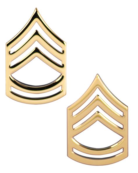 Us Army Sergeant First Class Gold Collar Rank Insignia