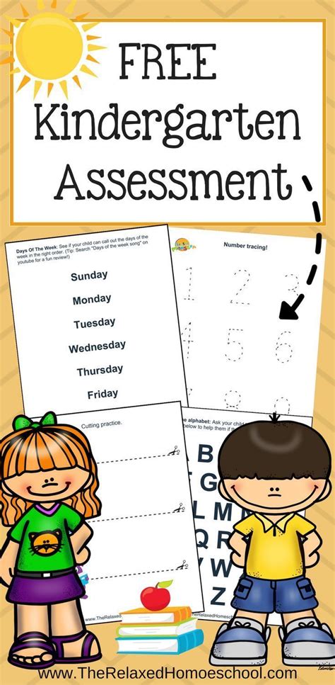 Kindergarten Assessment It S Free 13 Pages To Test Kindergarten Readiness Artofit