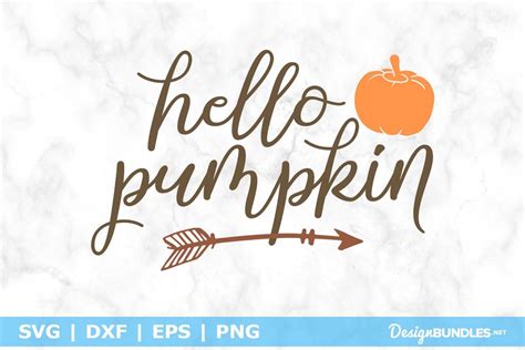 Hello Pumpkin Svg File