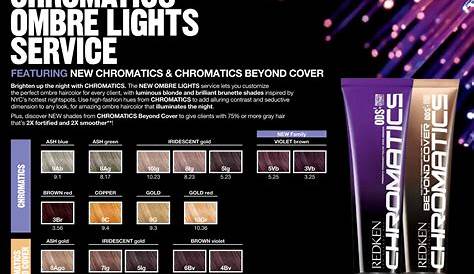 Redken Chromatics Ombre Light Service. | Carta de colores, Cartas, Pelo