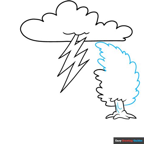 How To Draw A Thunderstorm Really Easy Drawing Tutorial