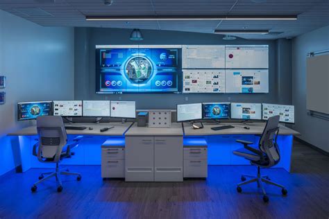 Security Operation Center Security Room Office Interior Design Home