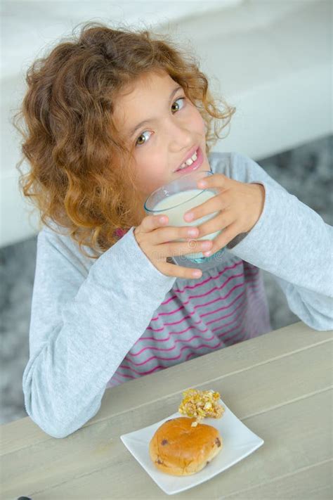 Child Drinking Milk Stock Image Image Of Happy Eating 263005395