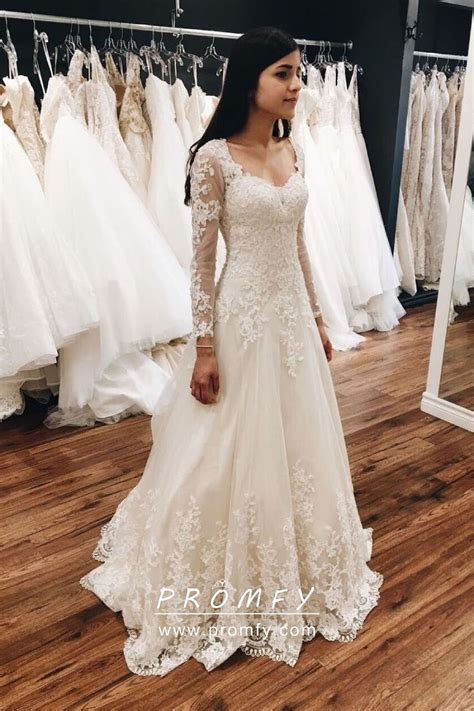 All of your guests will be delighted to open these unique wedding invitations. 1970s Vintage Inspired Ivory Lace Long Sleeve Church ...