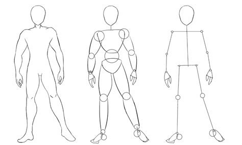 Drawing Anime And Manga Style Bodies For Beginners Male Figure Small