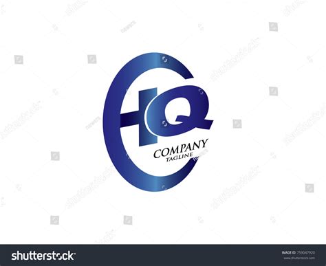 Initial Letter Hq Design Logo Vector Stock Vector Royalty Free