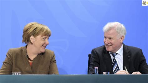 Horst Seehofer Angela Merkel Wird Gemeinsame Kanzlerkandidatin Der