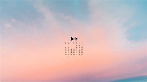 July Calendar Wallpaper 80 Best Styles For Your Desktop Or Phone