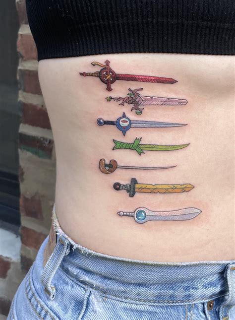New Adventure Time Tattoo I Just Got Finns Swords And I Absolutely
