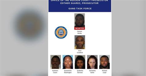 hudson county prosecutor s office gang task force executed 7 search warrants