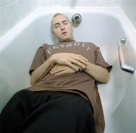 Eminems Instagram Photo Not The Worst Place To Sleep 🛁 Eminem