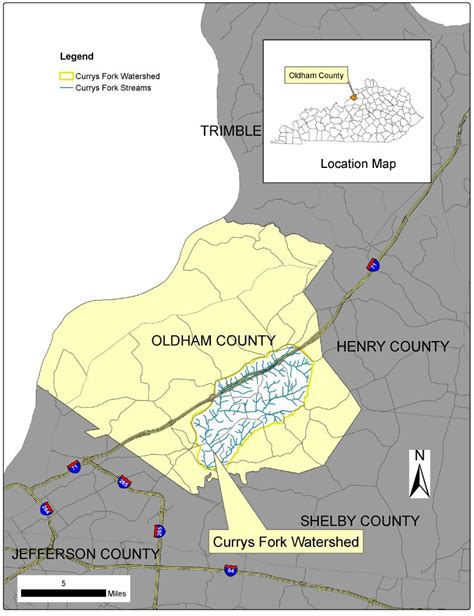 Currys Fork Watershed Maps Oldham County Fiscal Court