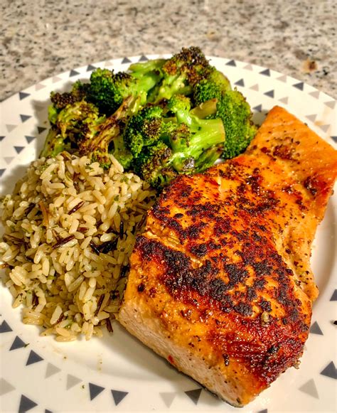 Salmon Wild Rice And Broccoli Rhealthyfood