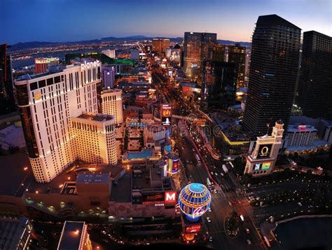 Las Vegas Panorama Editorial Stock Image Image Of Aerial 13444644
