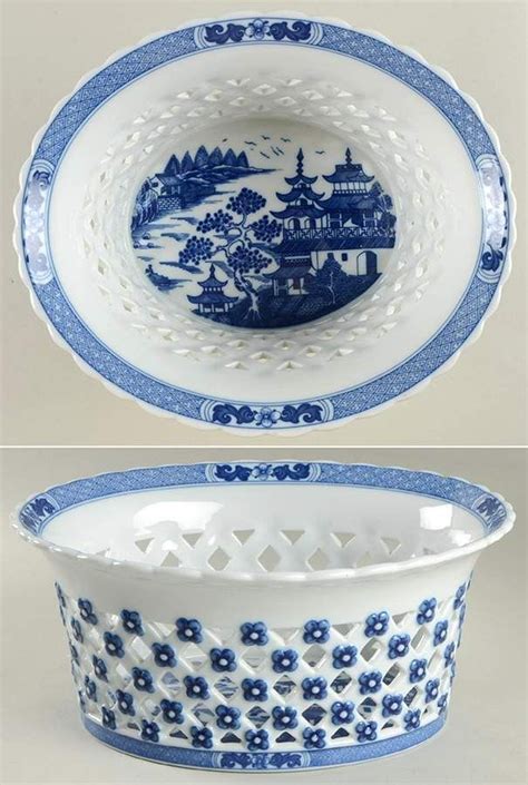 Canton Large Open Weave Basket By Mottahedeh