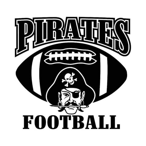 Pirates Football With Mascot Instant Download 1 Vector Eps Etsy