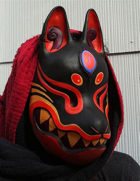 Kitsune Mask Painted By Missmonster On Deviantart