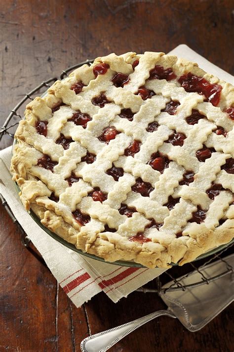 The Filing For This Double Crust Pie Uses Canned Cherries So Its Super Easy To Make Recipes