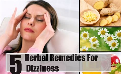 Top 5 Herbal Remedies For Dizziness Treatments And Cure