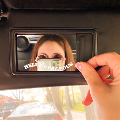 car mirror decal you look good car mirror sticker rear view mirror decal car decal sticker