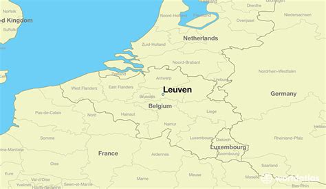 Where Is Leuven Belgium Leuven Flanders Map