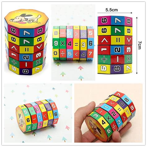 Creative Magic Math Digital Cube Cylindrical Puzzle Educational