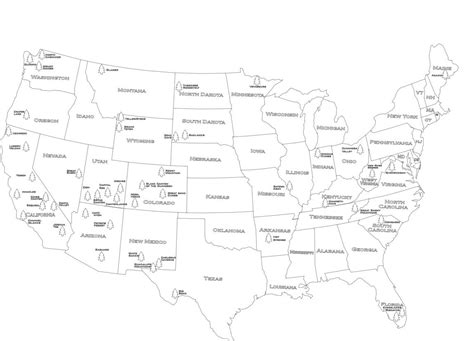 Mainland United States National Parks Map Svg Dxf Adobe Etsy