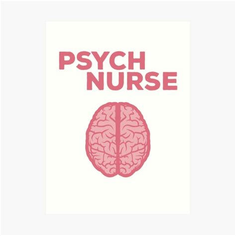 Psych Nurse Brain Logo Neuro Nurse Neuroscience Nurse Mental